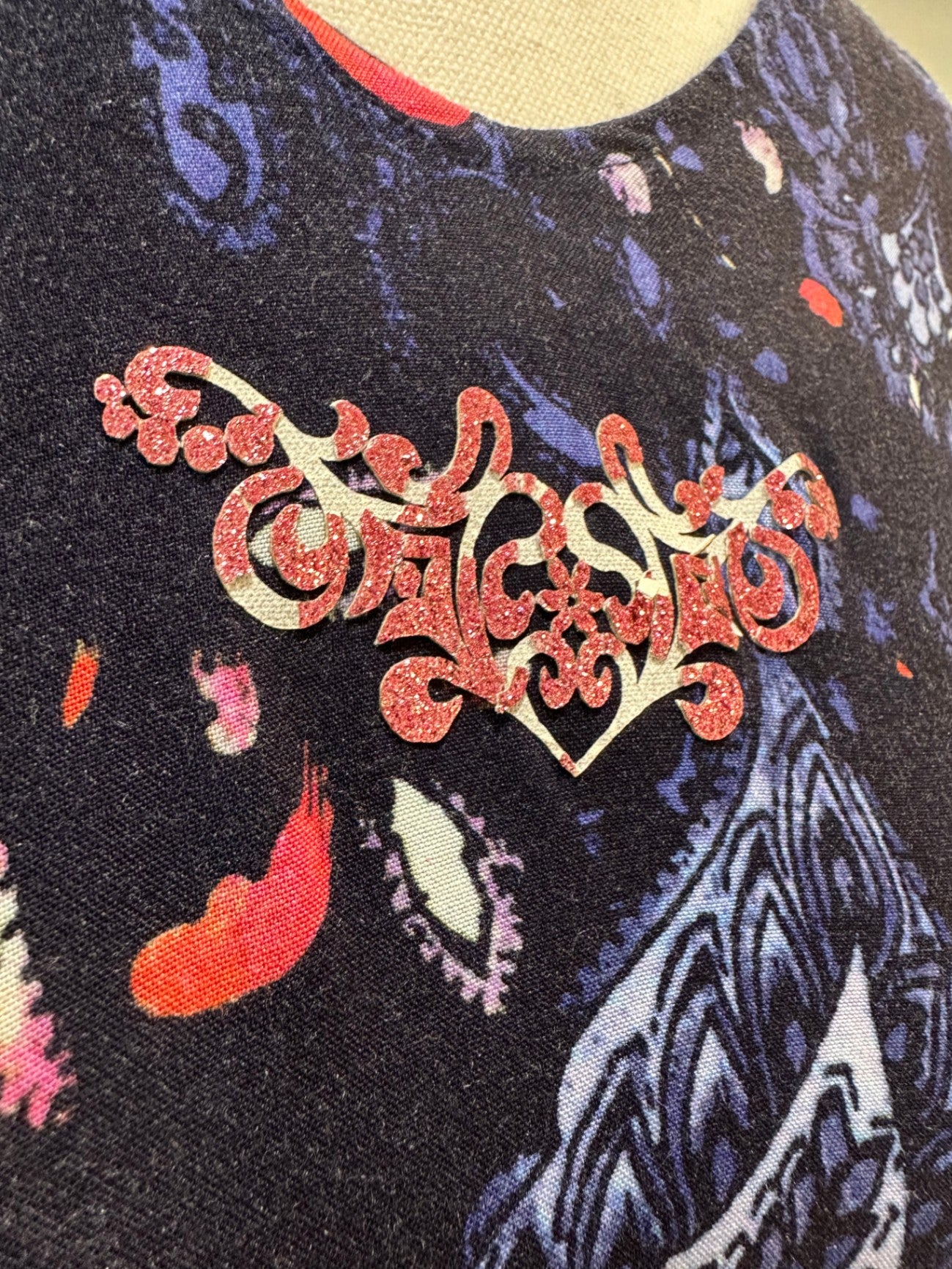 [SALE] Libertine Dress - Size 14 - Navy blue w Paisley Print [Fault]