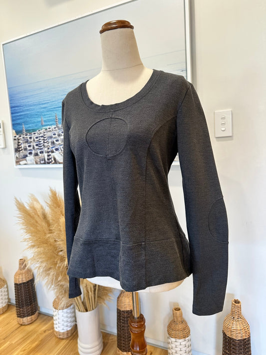 DD by Megan Salmon - Longsleeve Top - US Size 2 or Small - Dark Grey