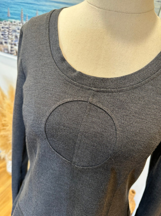 DD by Megan Salmon - Longsleeve Top - US Size 2 or Small - Dark Grey