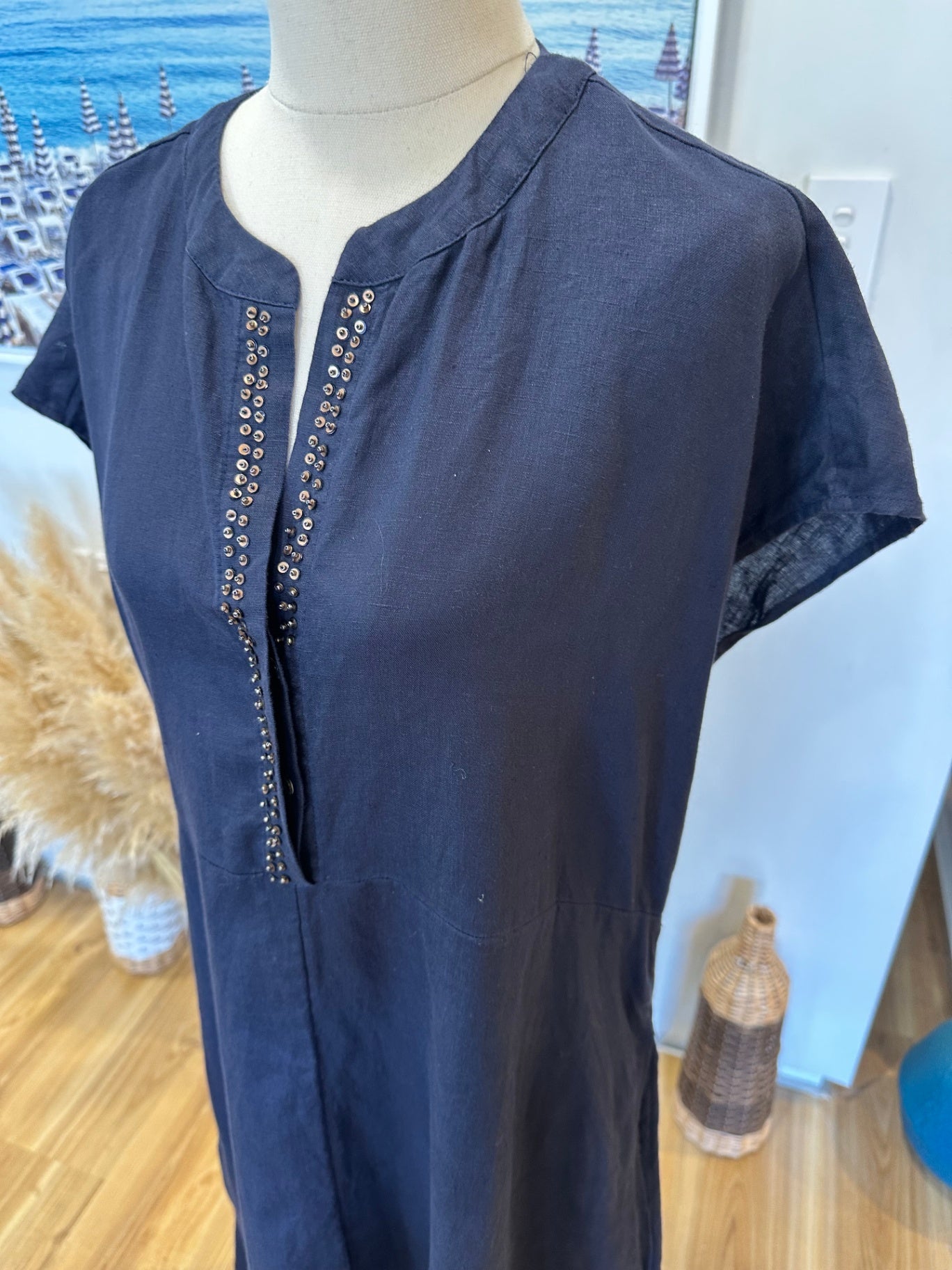 [SALE] Jigsaw Dress - Large - Navy Blue