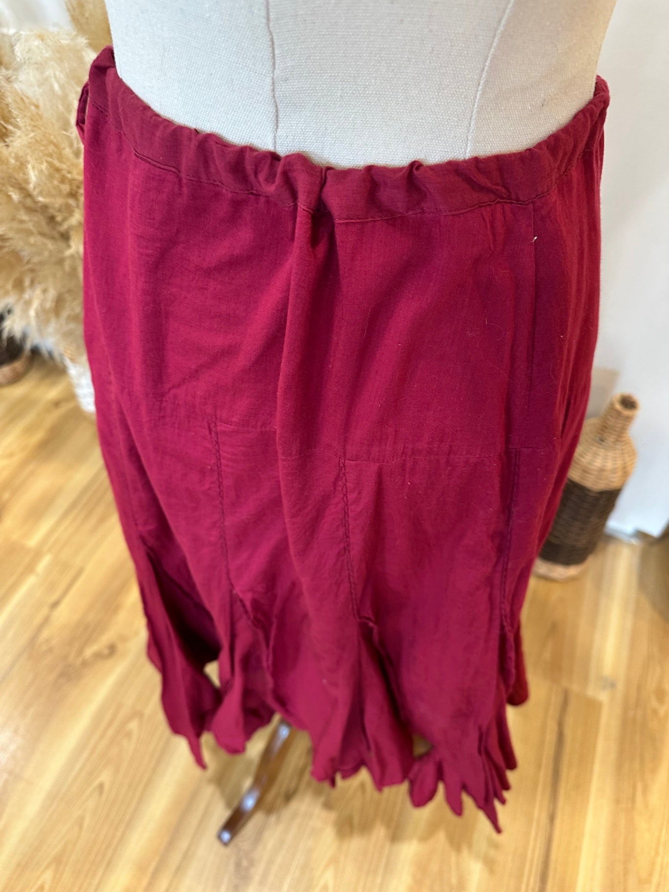[SALE] New Look - Swing Skirt - Size 14 - Burgundy