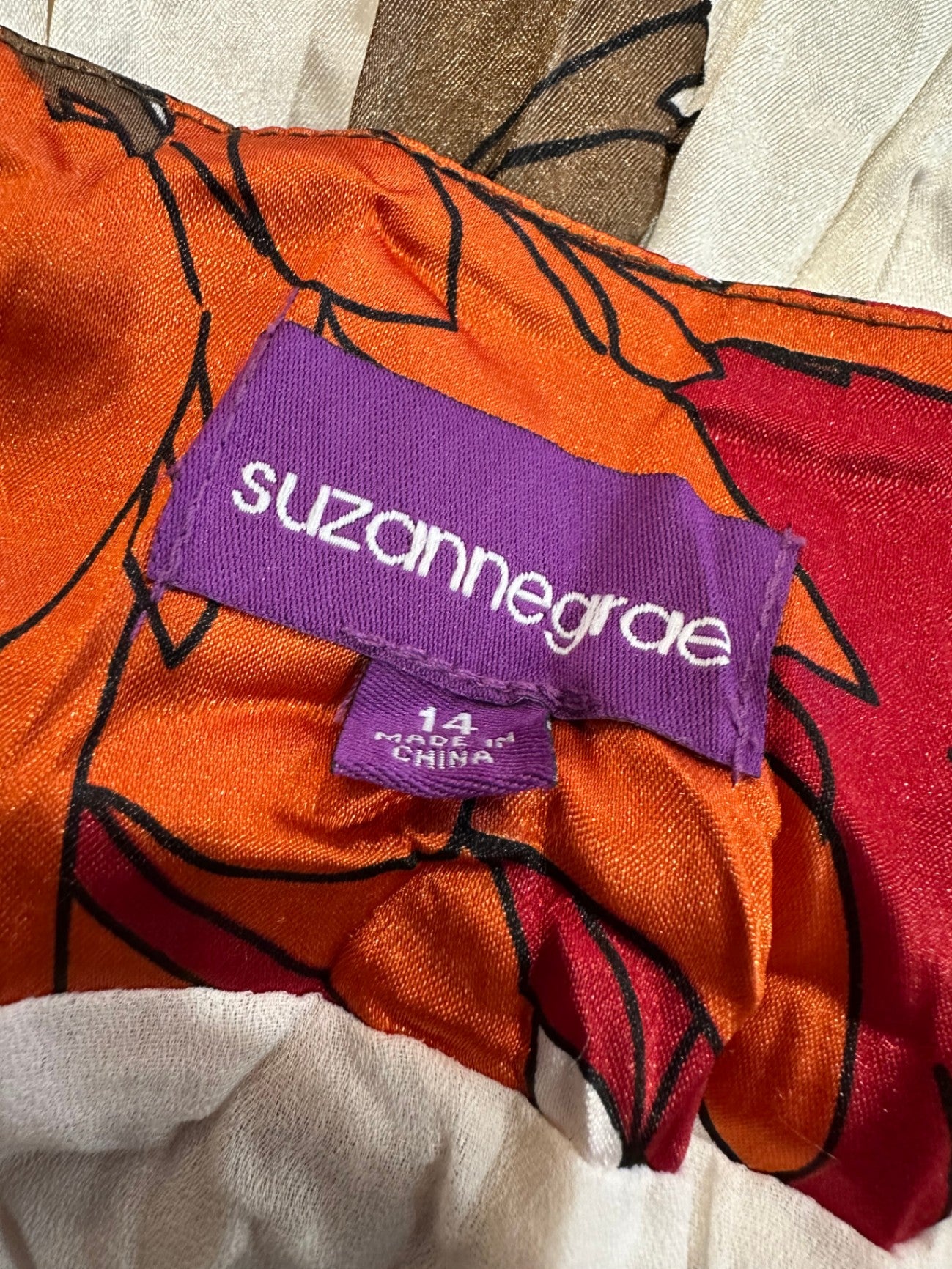 [SALE] Suzannegrae - Skirt - Size 14 - Multicolor (Orange, Red, Brown, White, Black)