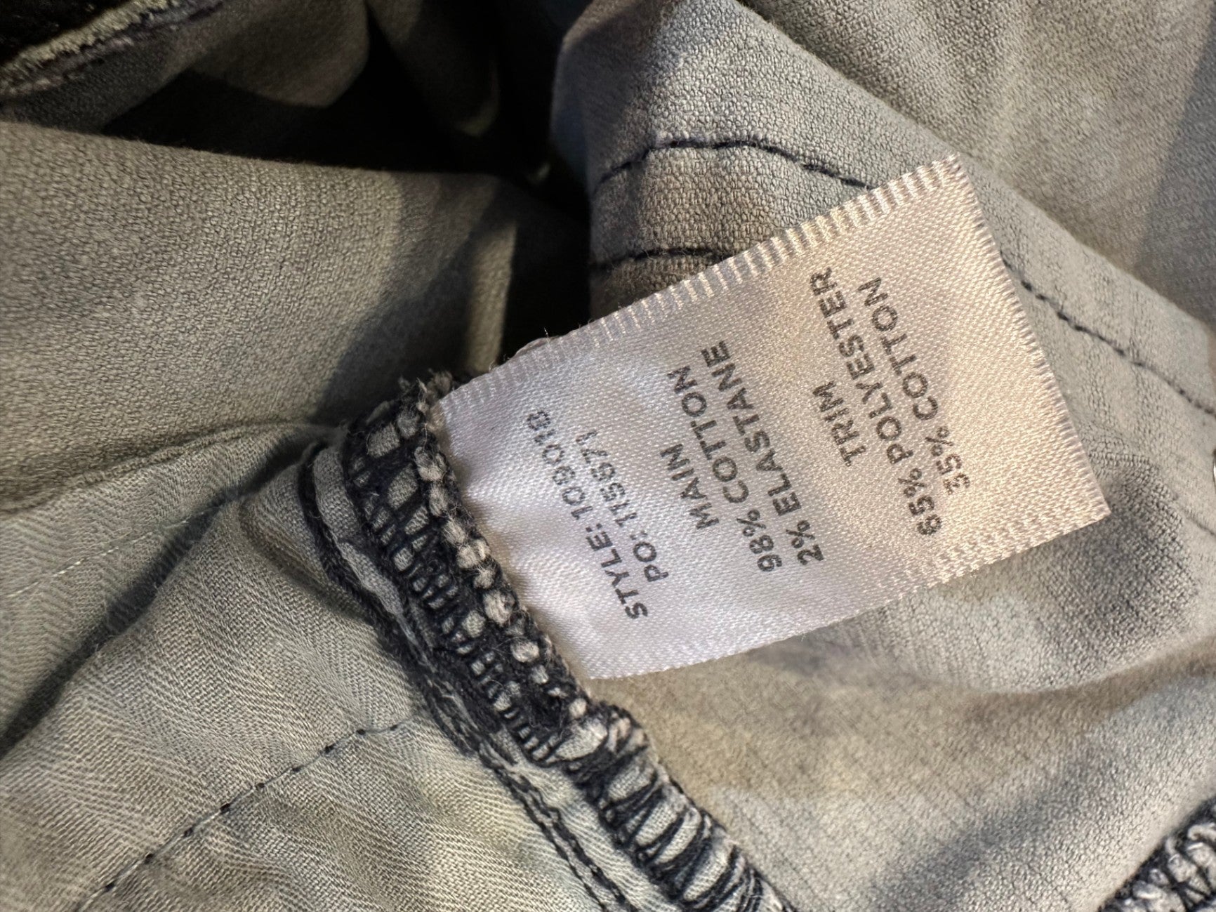 [SALE] Sportscraft - Pants - Size 12 - Dark blue with a floral pattern - Cord like texture