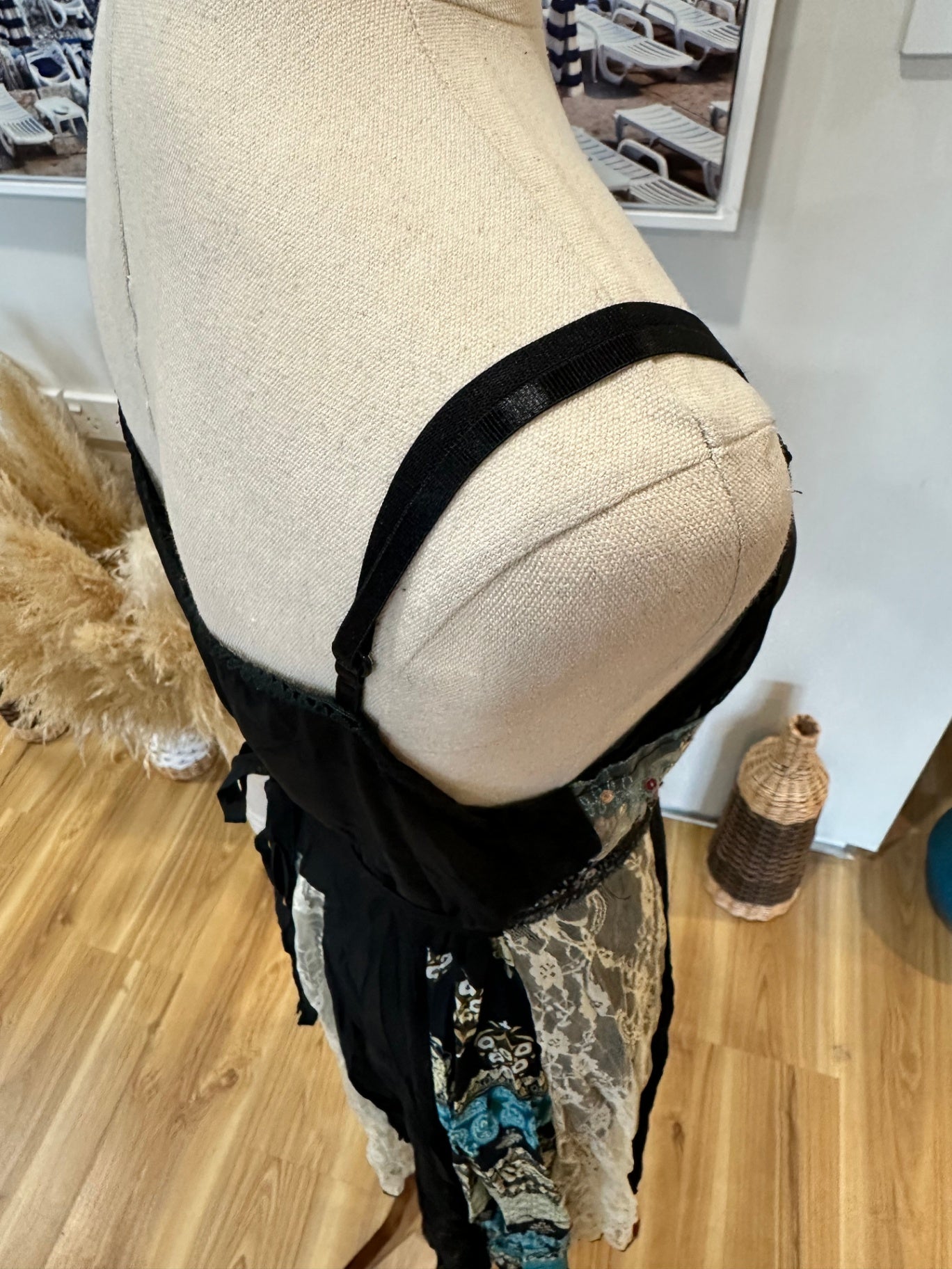 [SALE] Vintage Y2K - Fairy Dress - Small - Black & Pastel