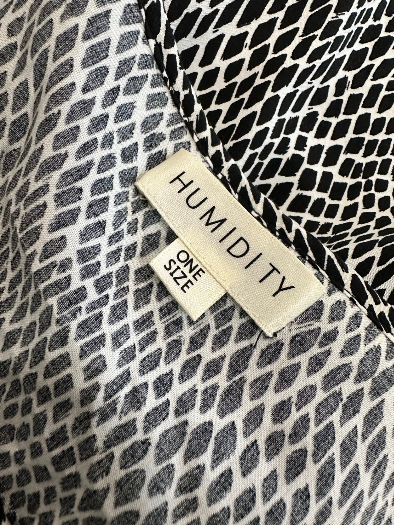 Humidity - Kaftan - One Size - Black and white