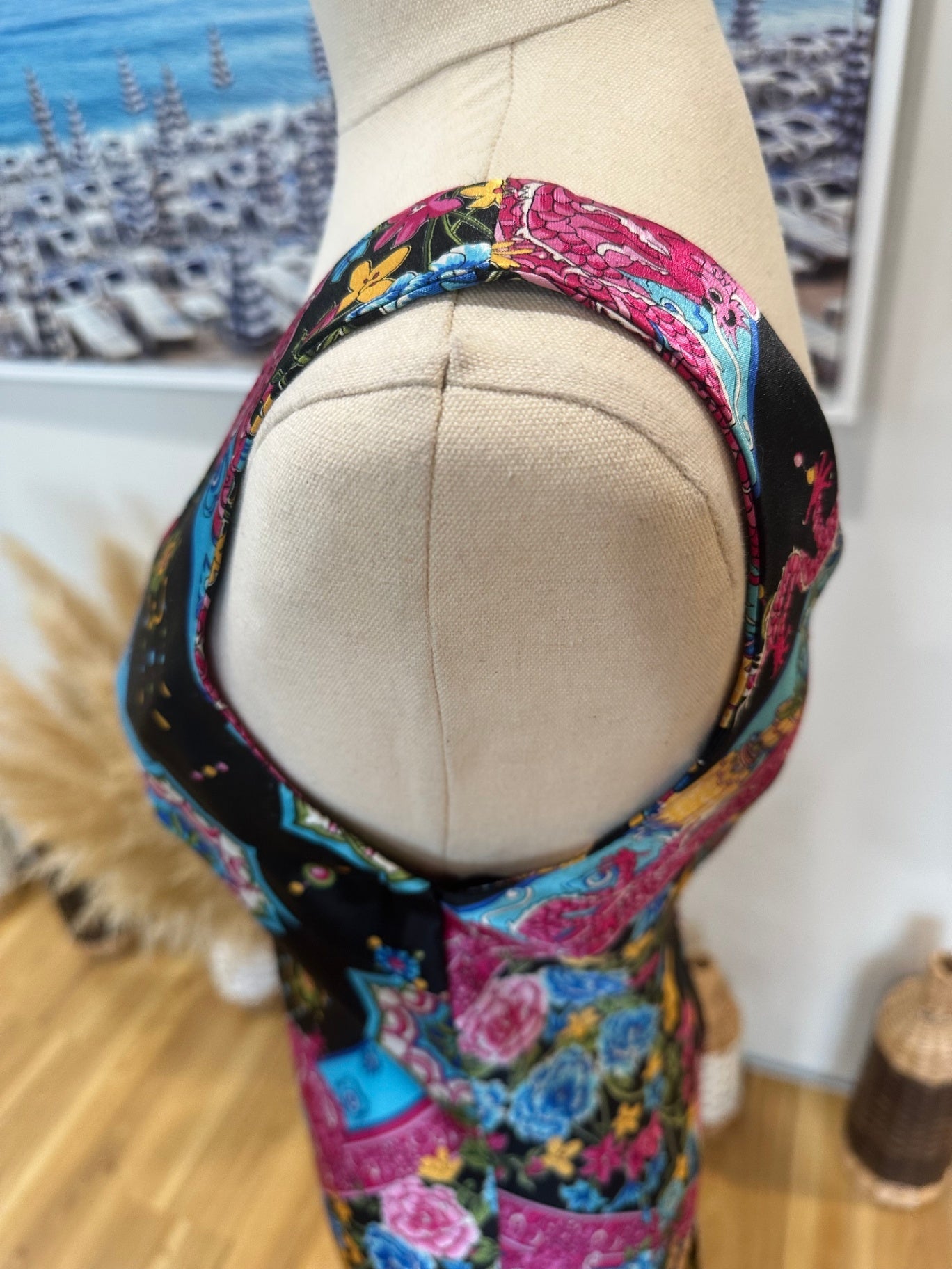 [SALE] Vintage Y2K Dress - Dragon inspired Print - Size Small / Medium