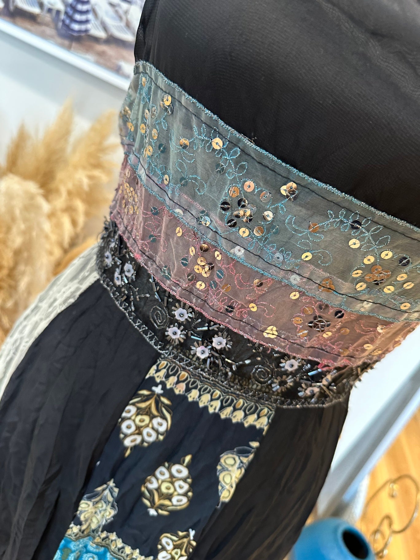 [SALE] Vintage Y2K - Fairy Dress - Small - Black & Pastel