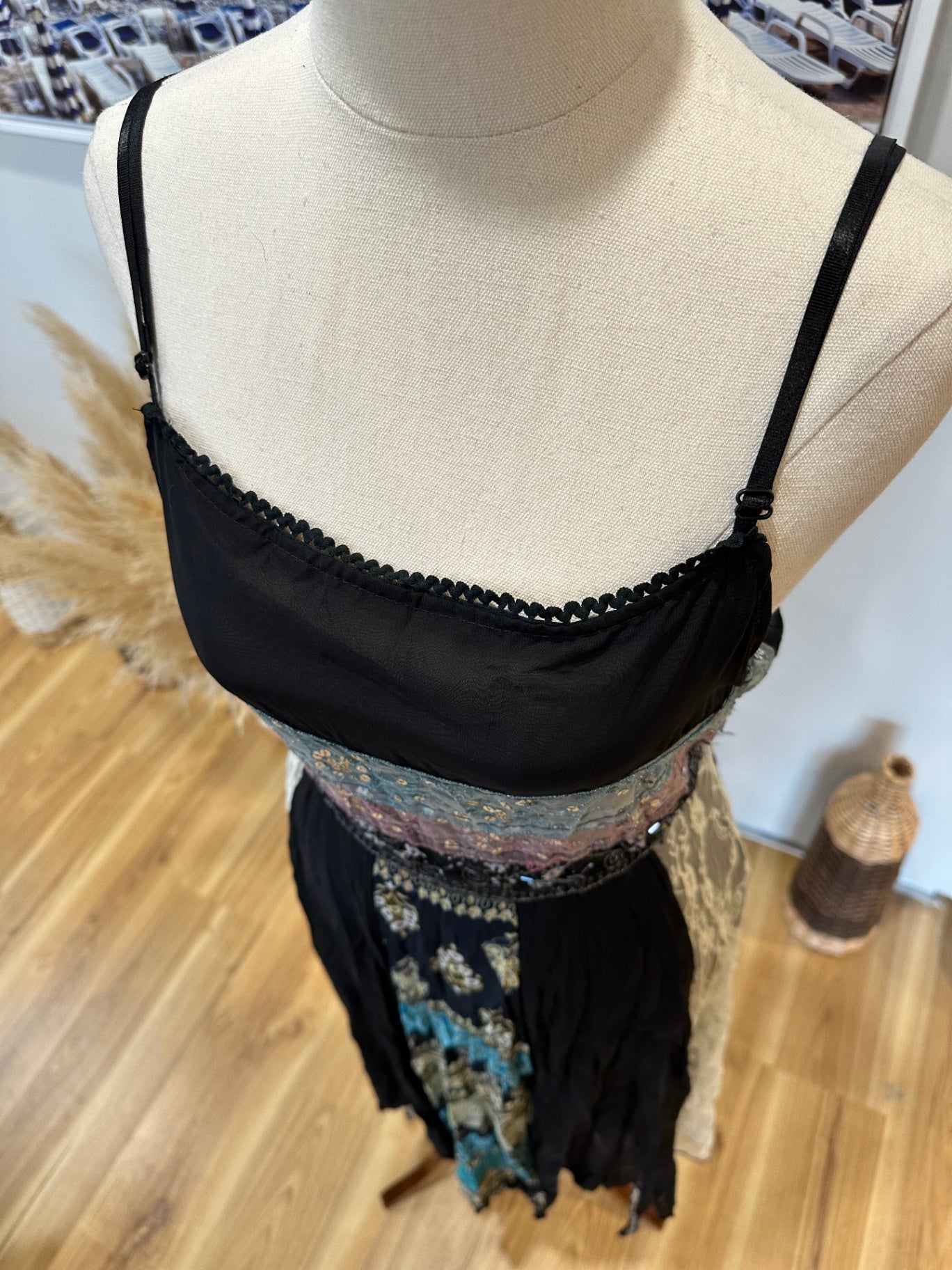 [SALE] Vintage Y2K - Fairy Dress - Small - Black & Pastel