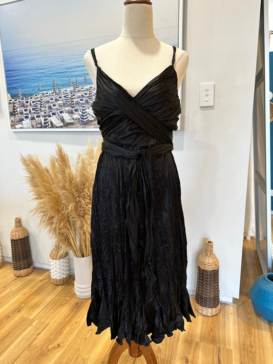 Black Dress - Size 20 - Wraparound Bust - NEW