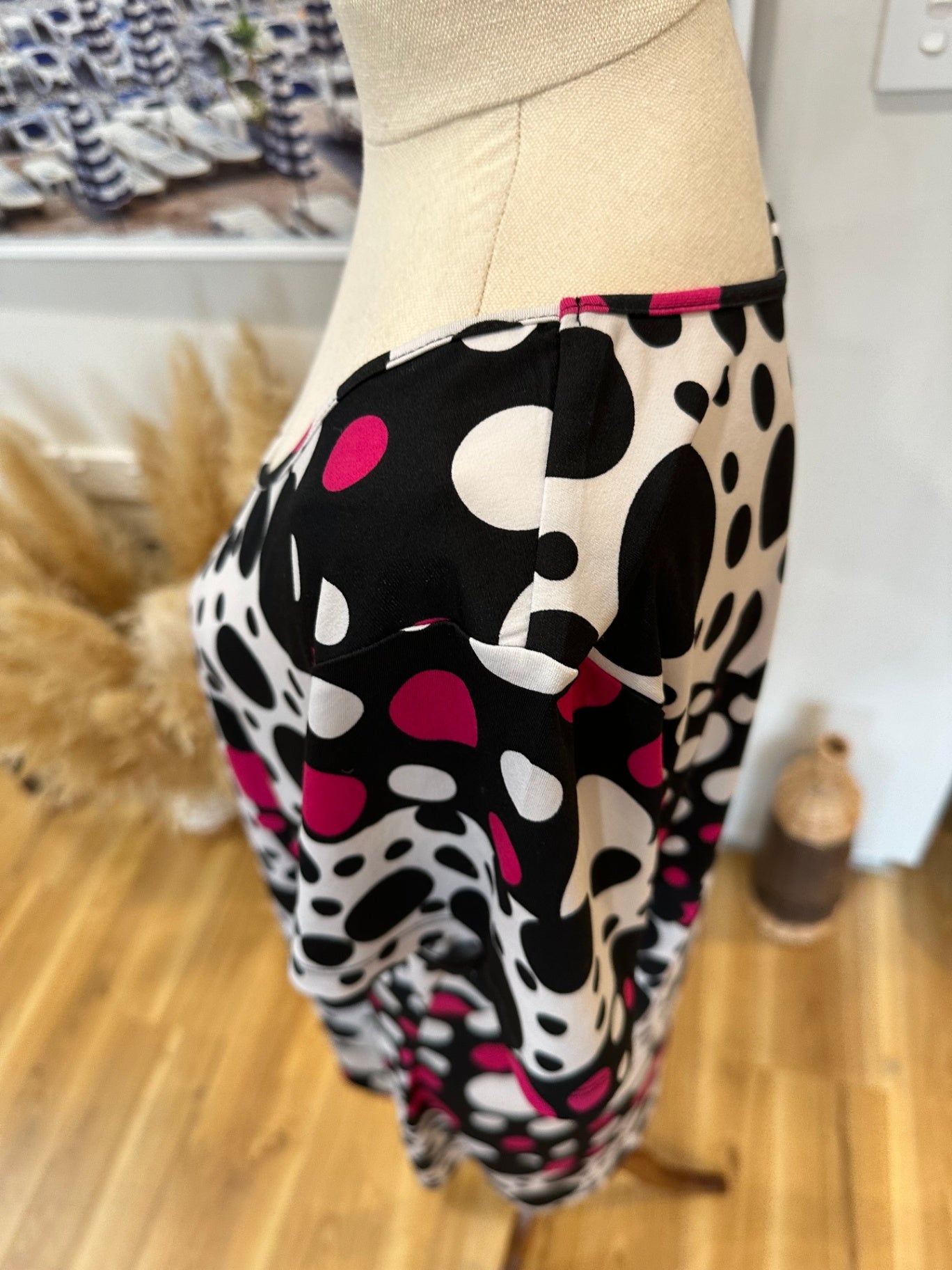 [SALE] Lifespace - Blouse - Size 18 - Black / White / Pink