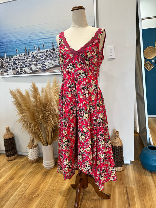 Annah Stretton - Rose Dress - Size 12 - Pink
