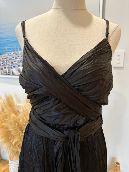 Black Dress - Size 20 - Wraparound Bust - NEW
