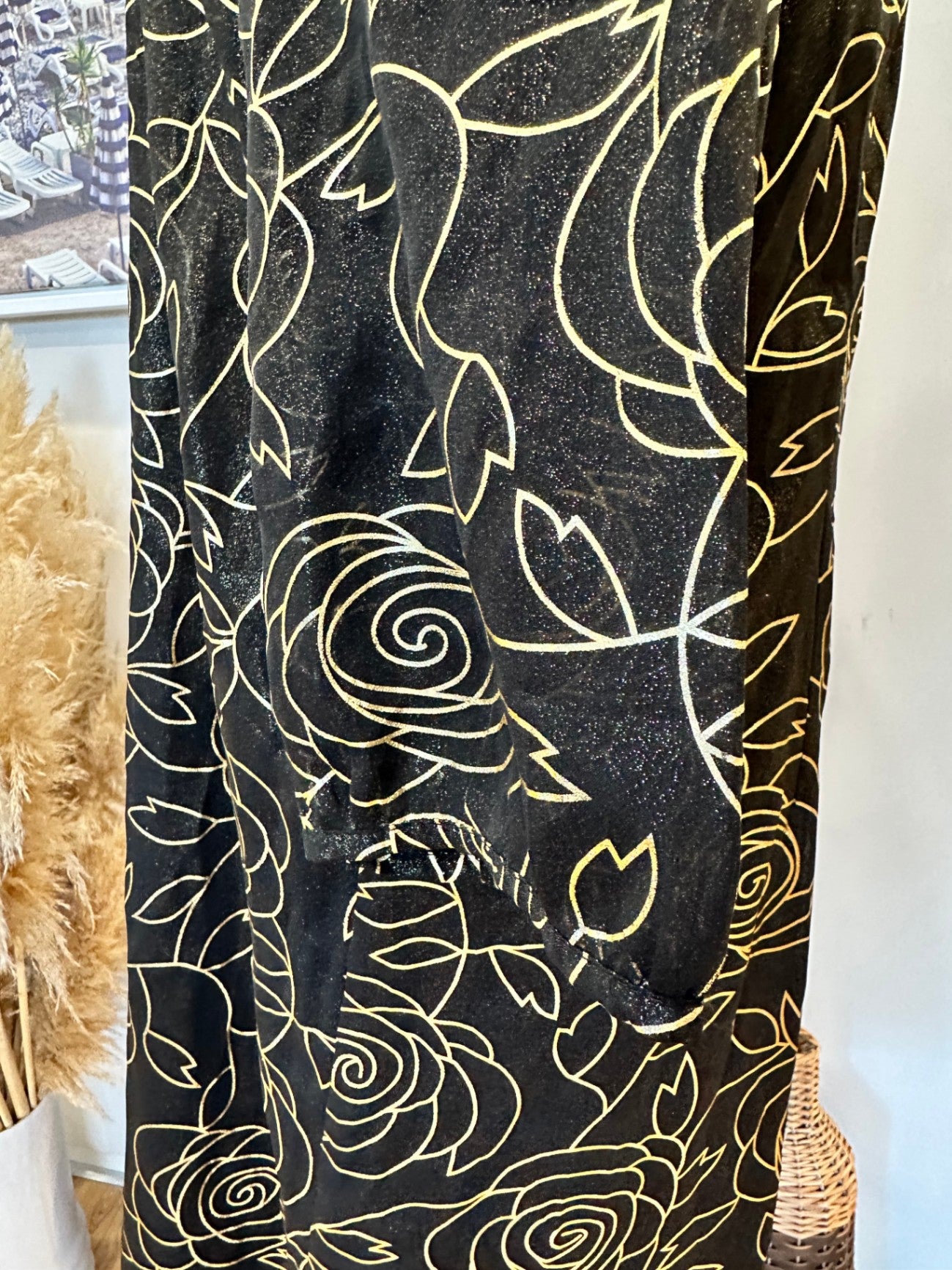 [SALE] Pagani Dress - Size 12 - Black w Gold - NEW