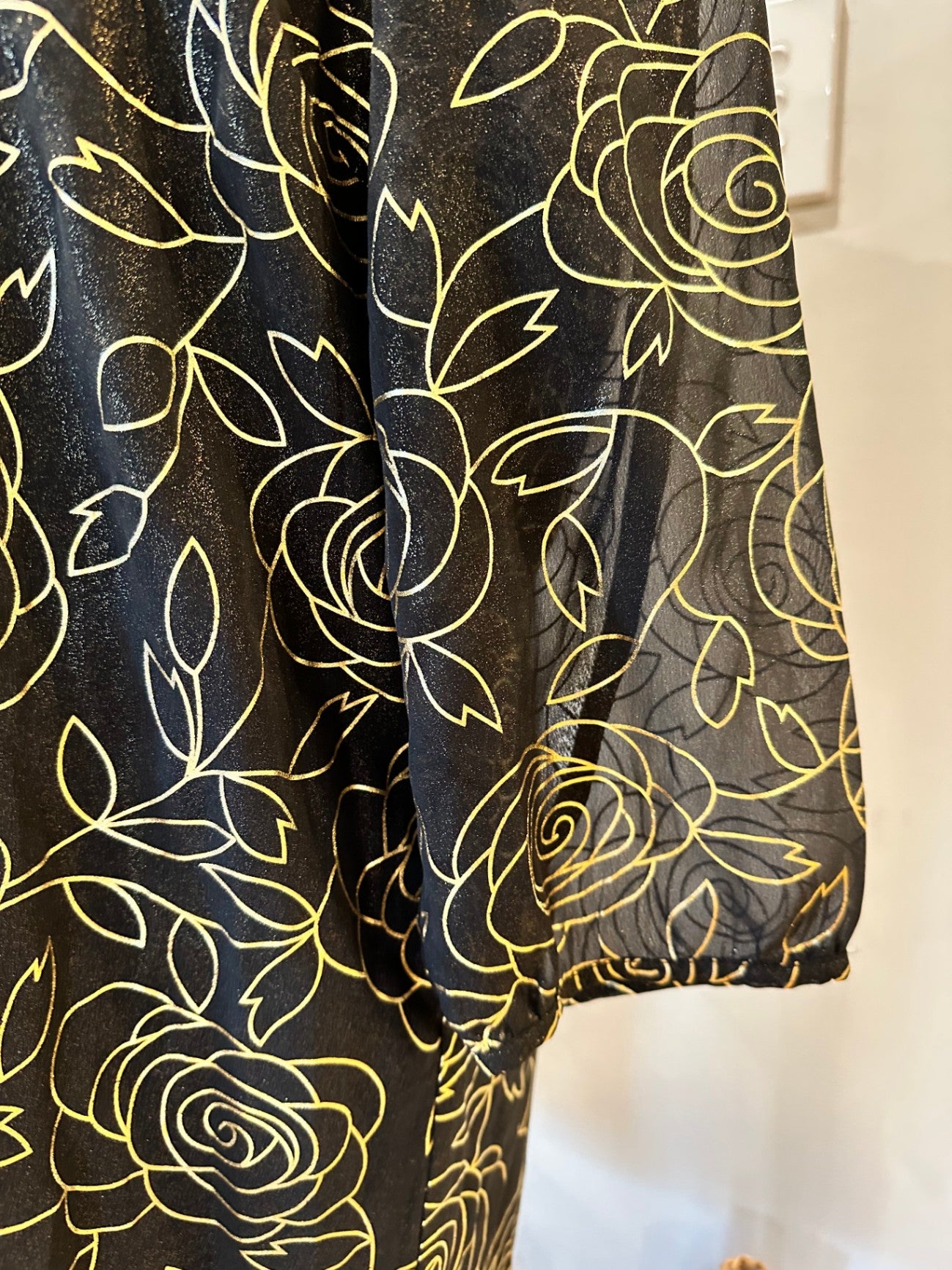 [SALE] Pagani Dress - Size 12 - Black w Gold - NEW