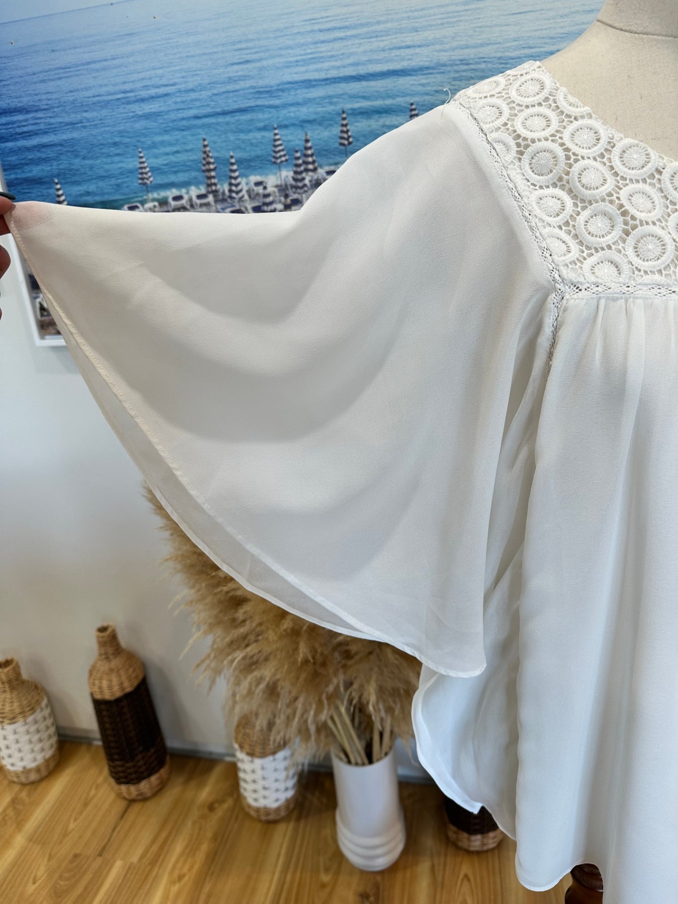 [SALE] Max - Bohemian Blouse - Size 10 - White