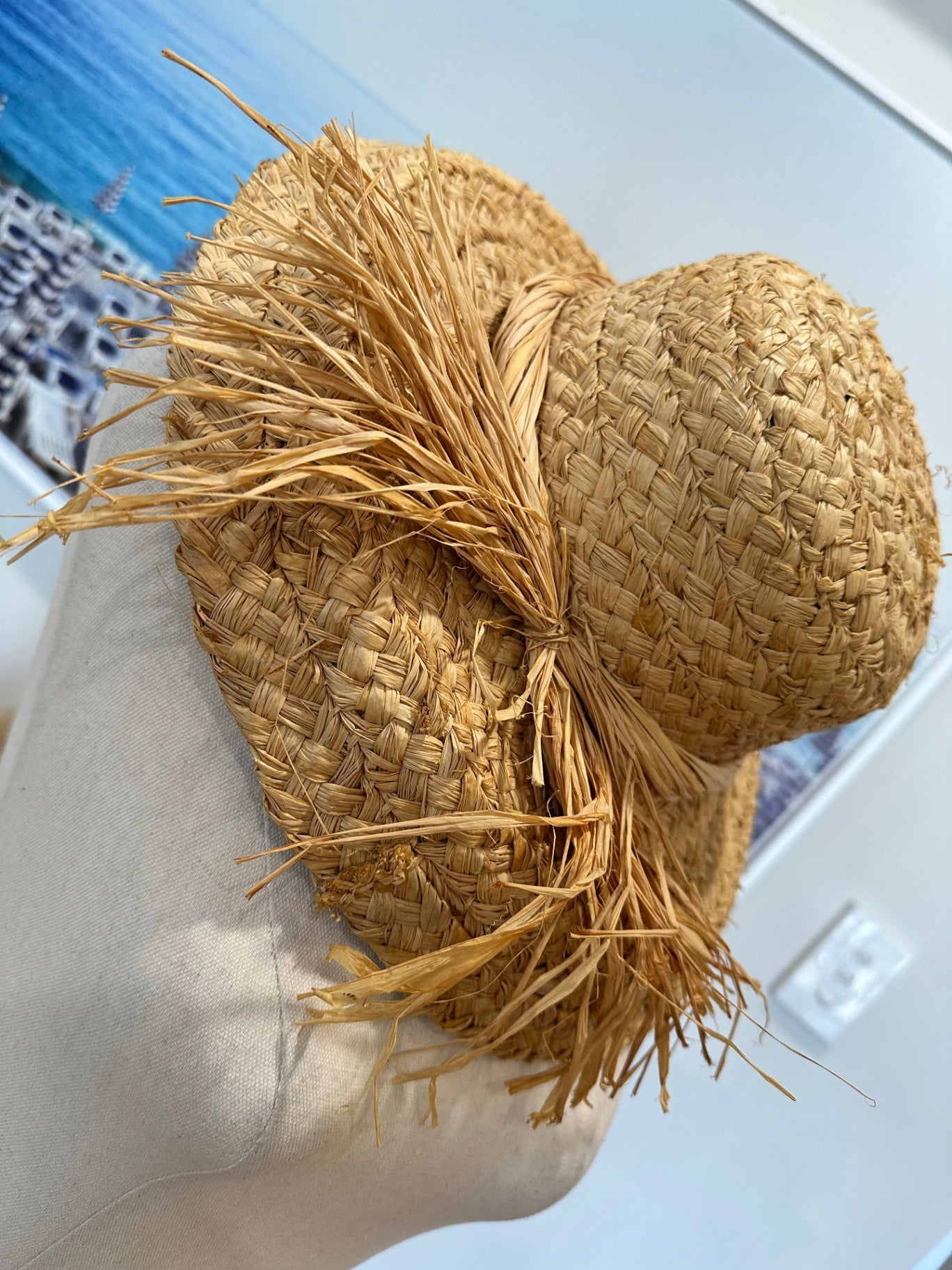 [SALE] Straw Sun Hat w Braided Garland