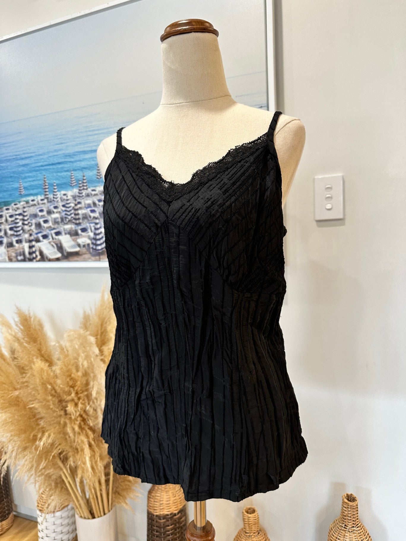 [SALE] Merric - Camisole Top - Size 14 - Black