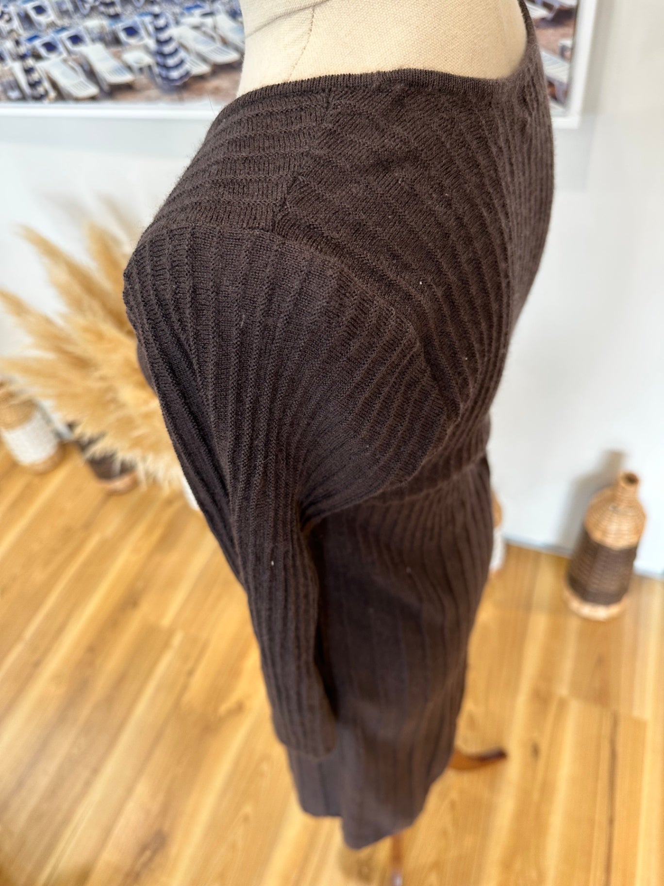 [SALE] Grace Hill - Size 8 - Dress - Choc Brown, woven texture
