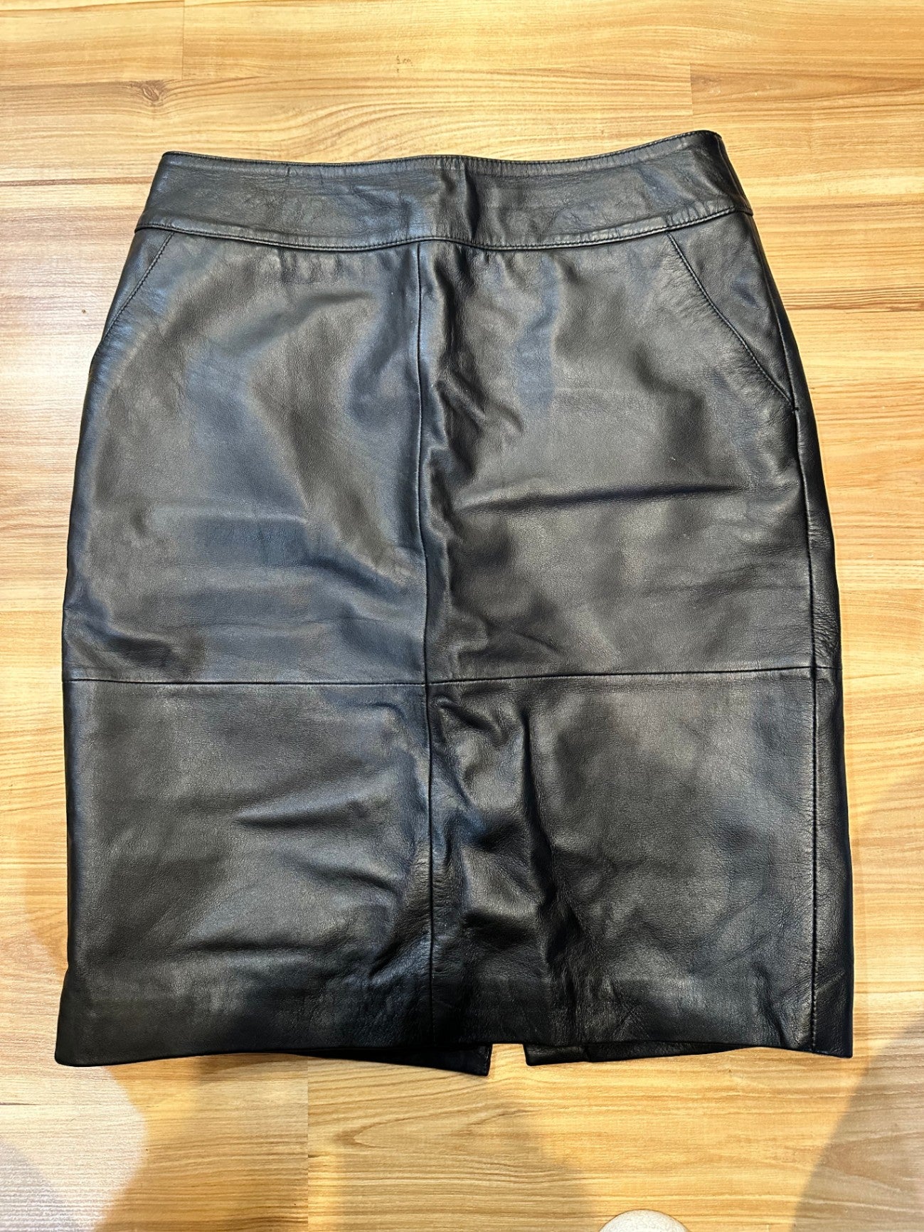 [SALE] Portmans - Leather Skirt - Size 12 - Black