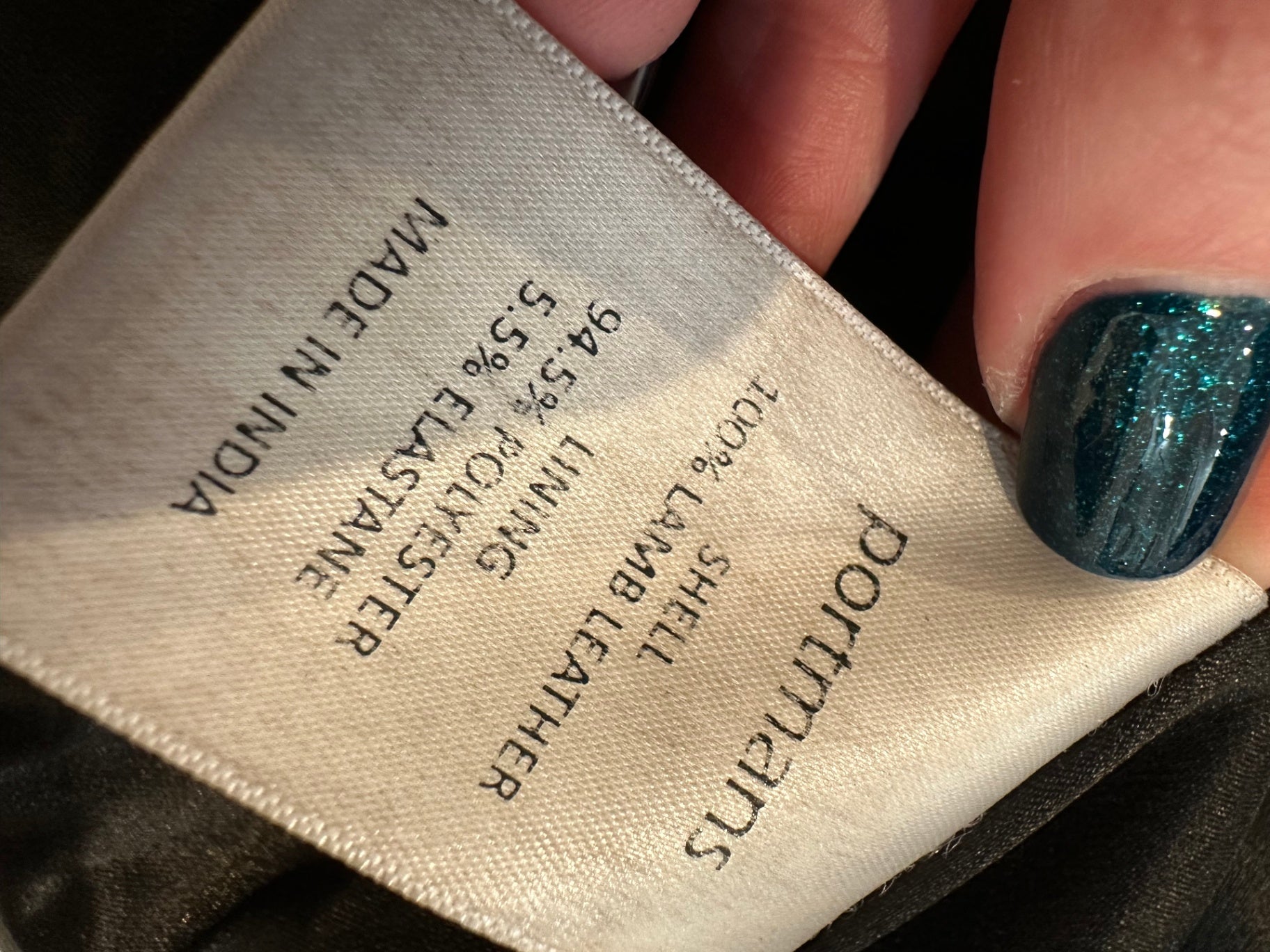 [SALE] Portmans - Leather Skirt - Size 12 - Black