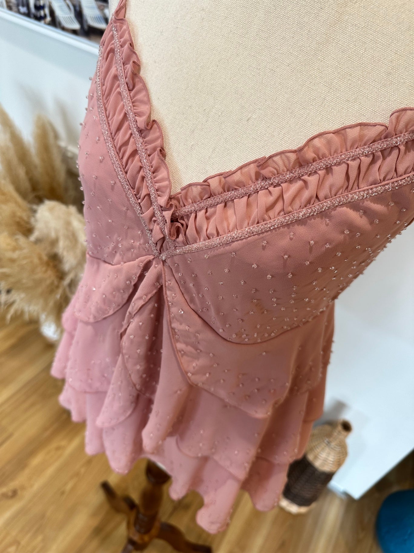 [SALE] Vintage Y2K - Just Jean's Camisole - Pink w Beading details