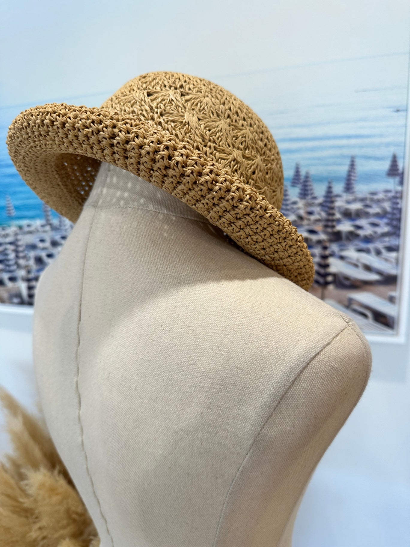 [SALE] Sun Hat - Woven Bowler's Style