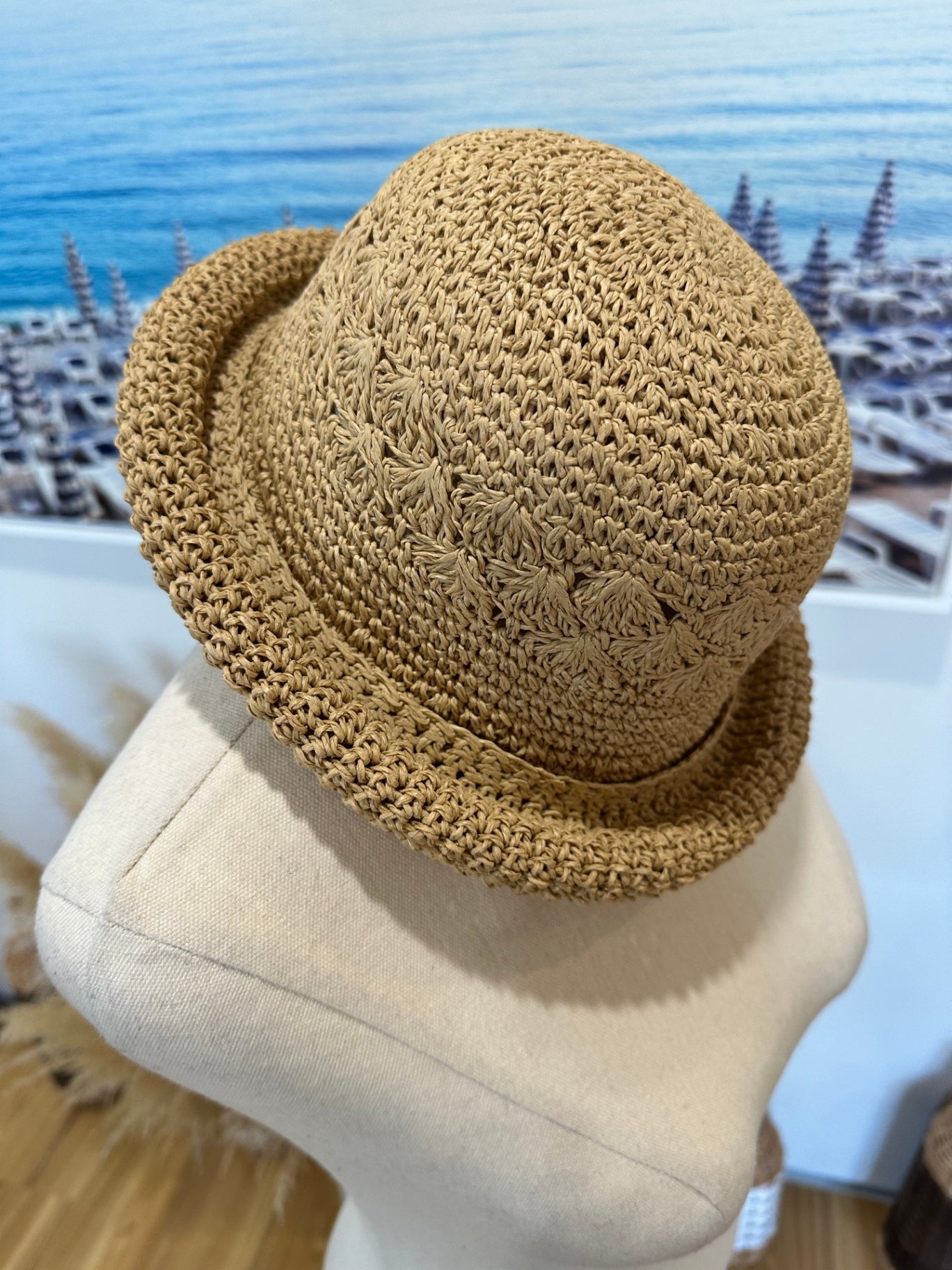 [SALE] Sun Hat - Woven Bowler's Style