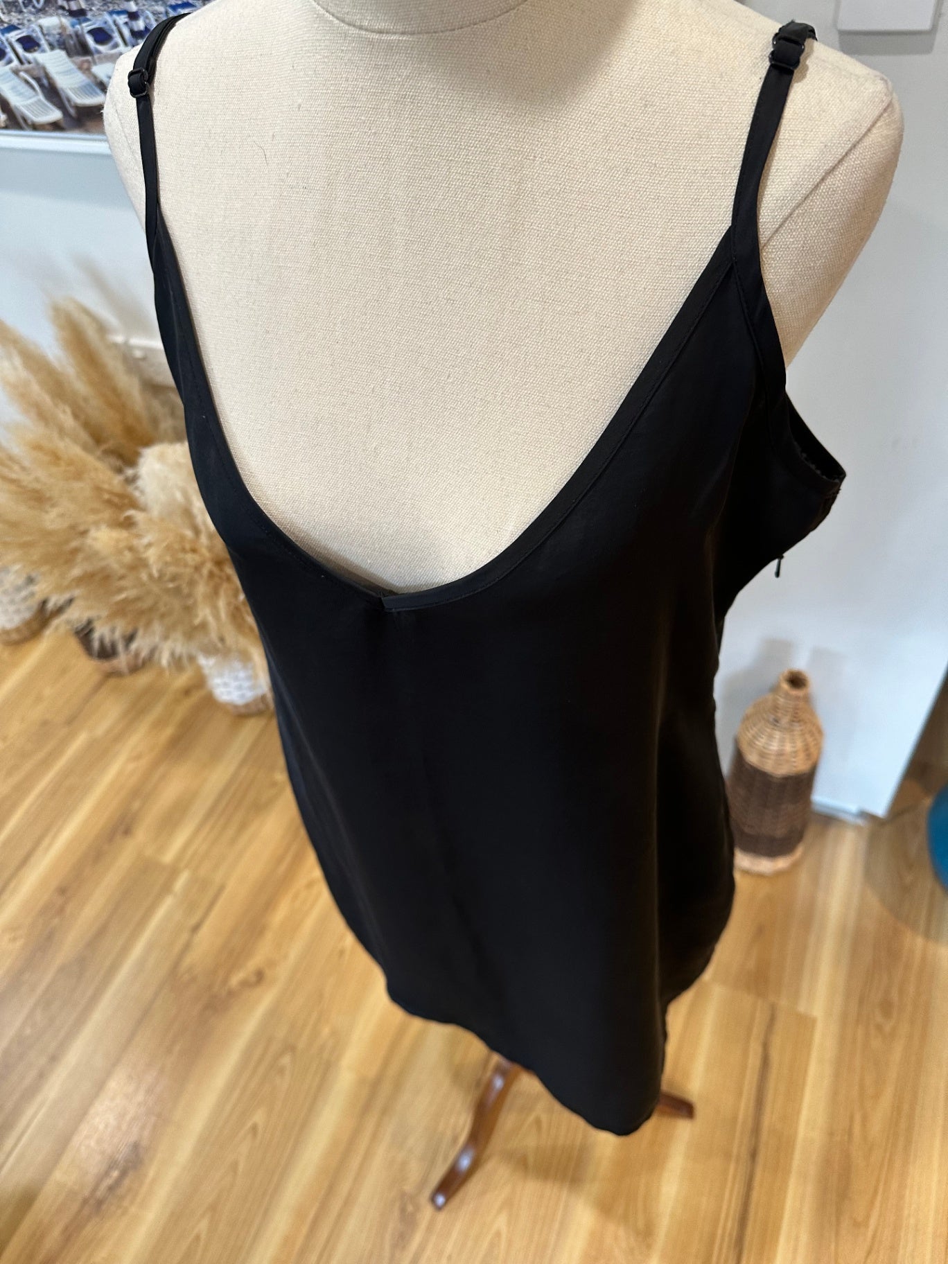 Blessed at the Meek - Slip Dress - Size 14 - Black