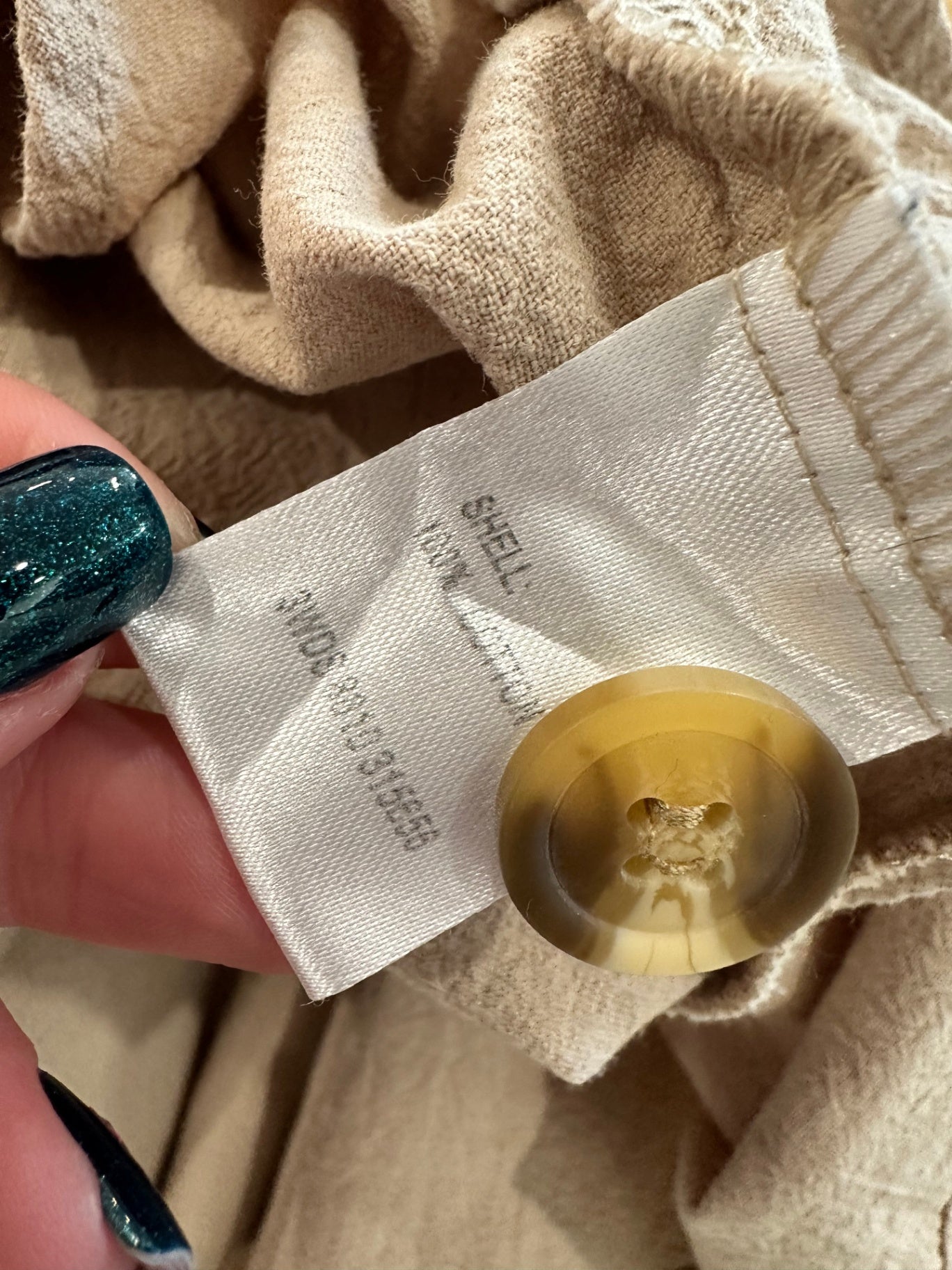 [SALE] Safari Dress - Size 12 - Beige - 100% Cotton