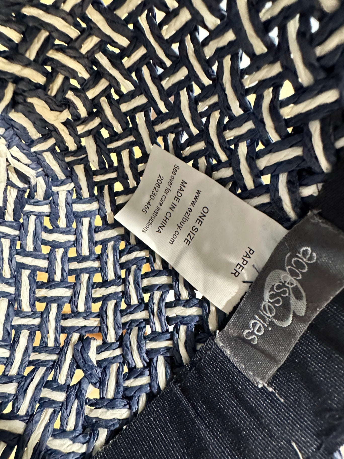 [SALE] Sun Hat - Navy Blue & White