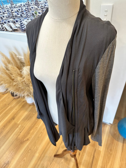 JAG - Waterfall Cardigan - Extra Large - Black and grey