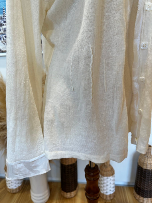 Sirocco - Cardigan - Size Large - Cream