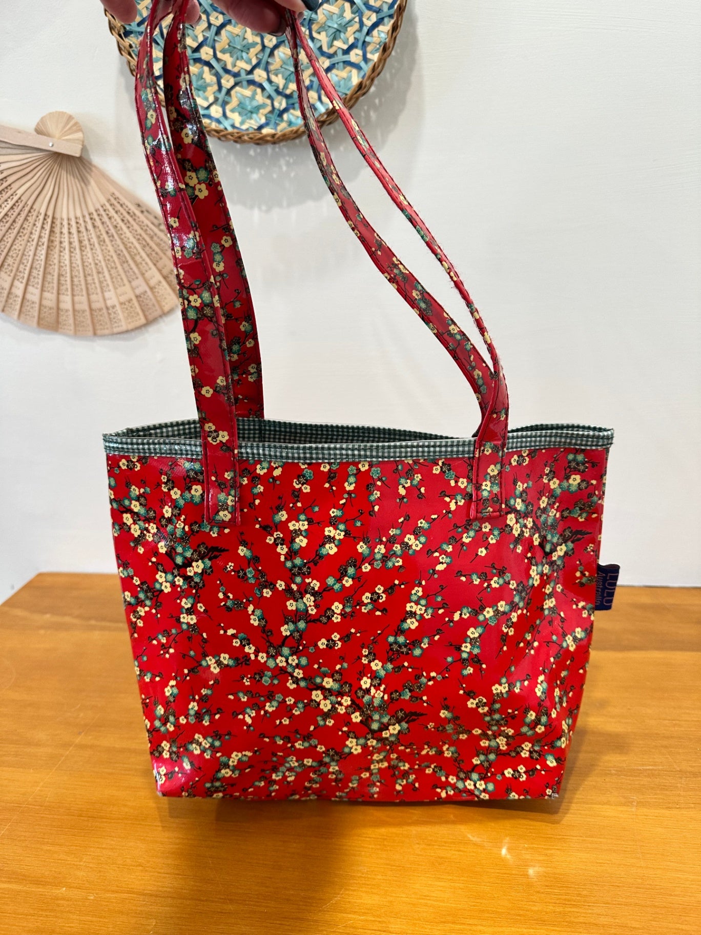 Lulu Australia - Spring Handbag - Red w Florals