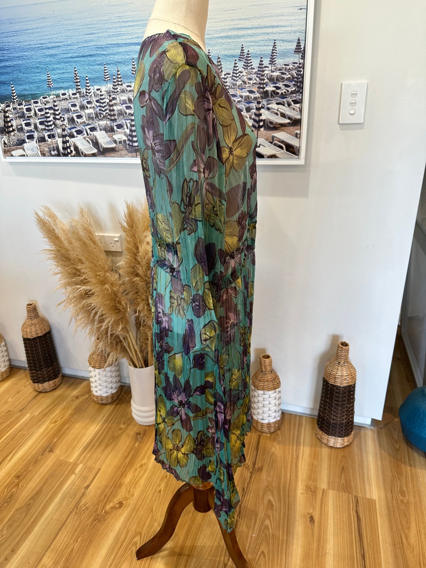 [SALE] ReVue Dress - Size16 - Turquoise + Purple Tones