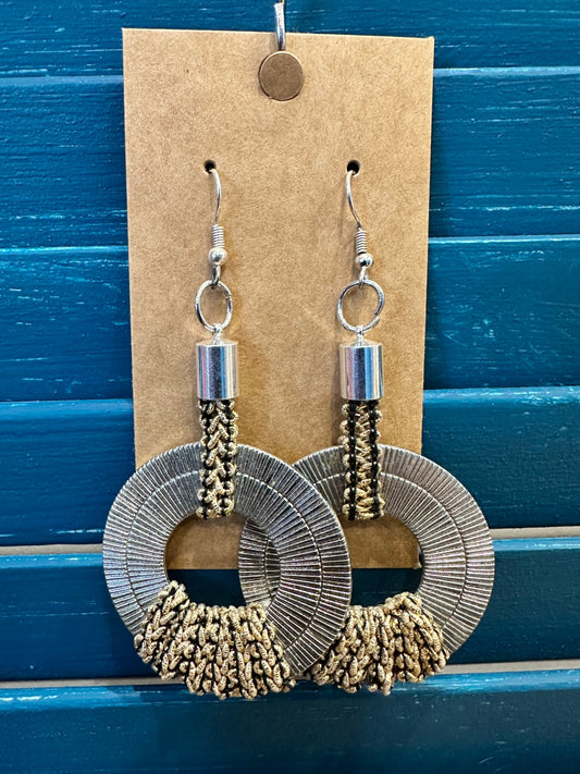 Earrings - Heavy Circle Disks