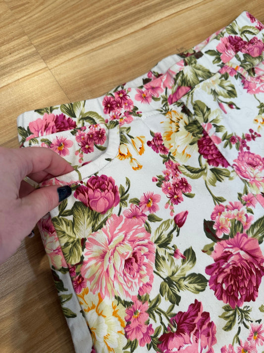 [SALE] Pants - Small - Pink Spring Floral
