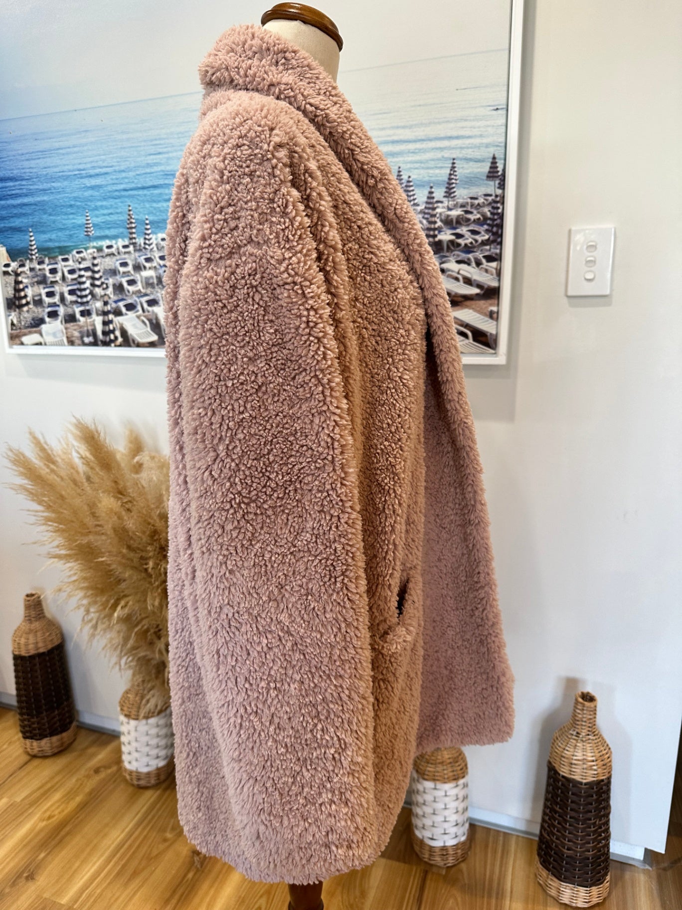 Siren - Teddy Coat - Size 12 - Pink