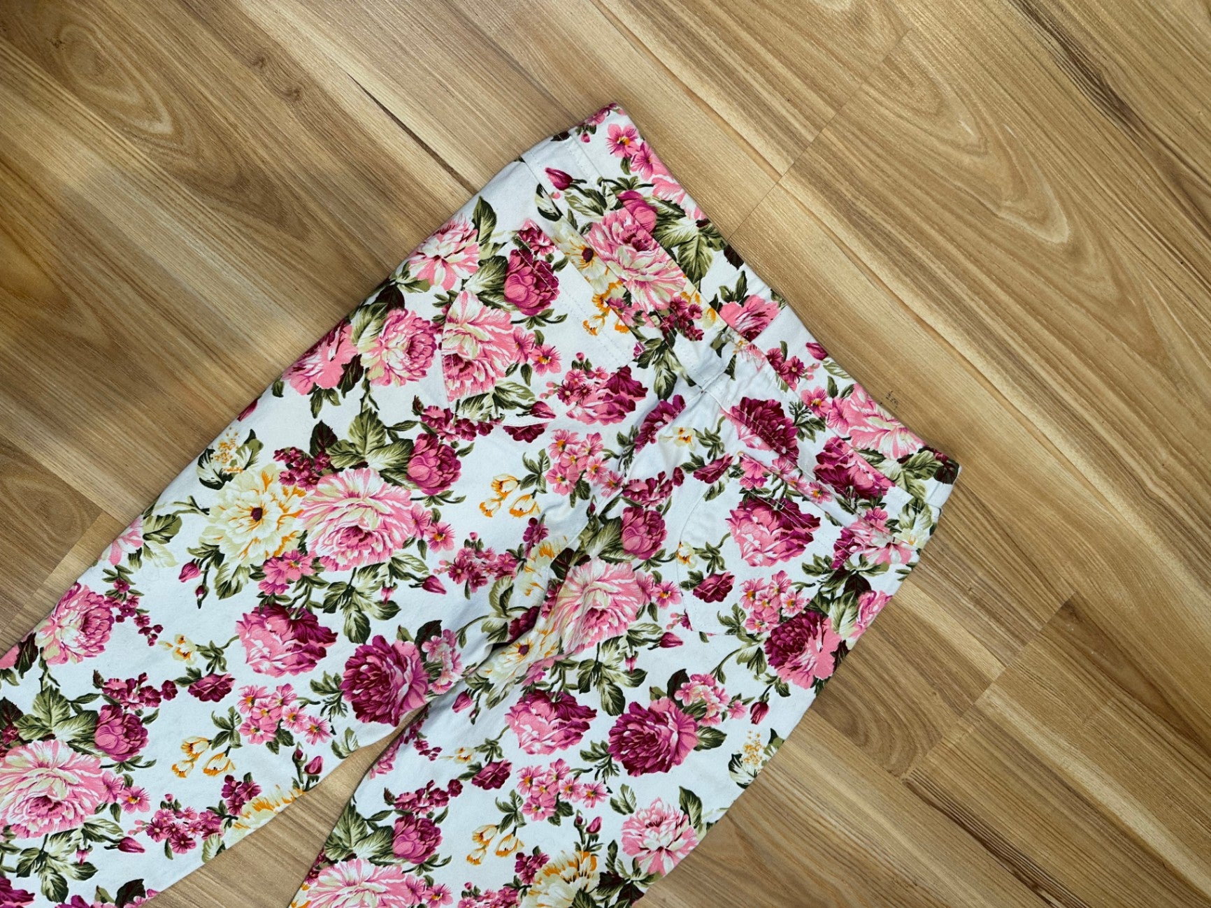 [SALE] Pants - Small - Pink Spring Floral