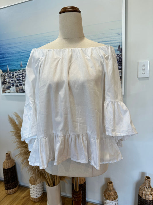 Coop by Trelise Cooper - Off Shoulder Top - Extra Small - White