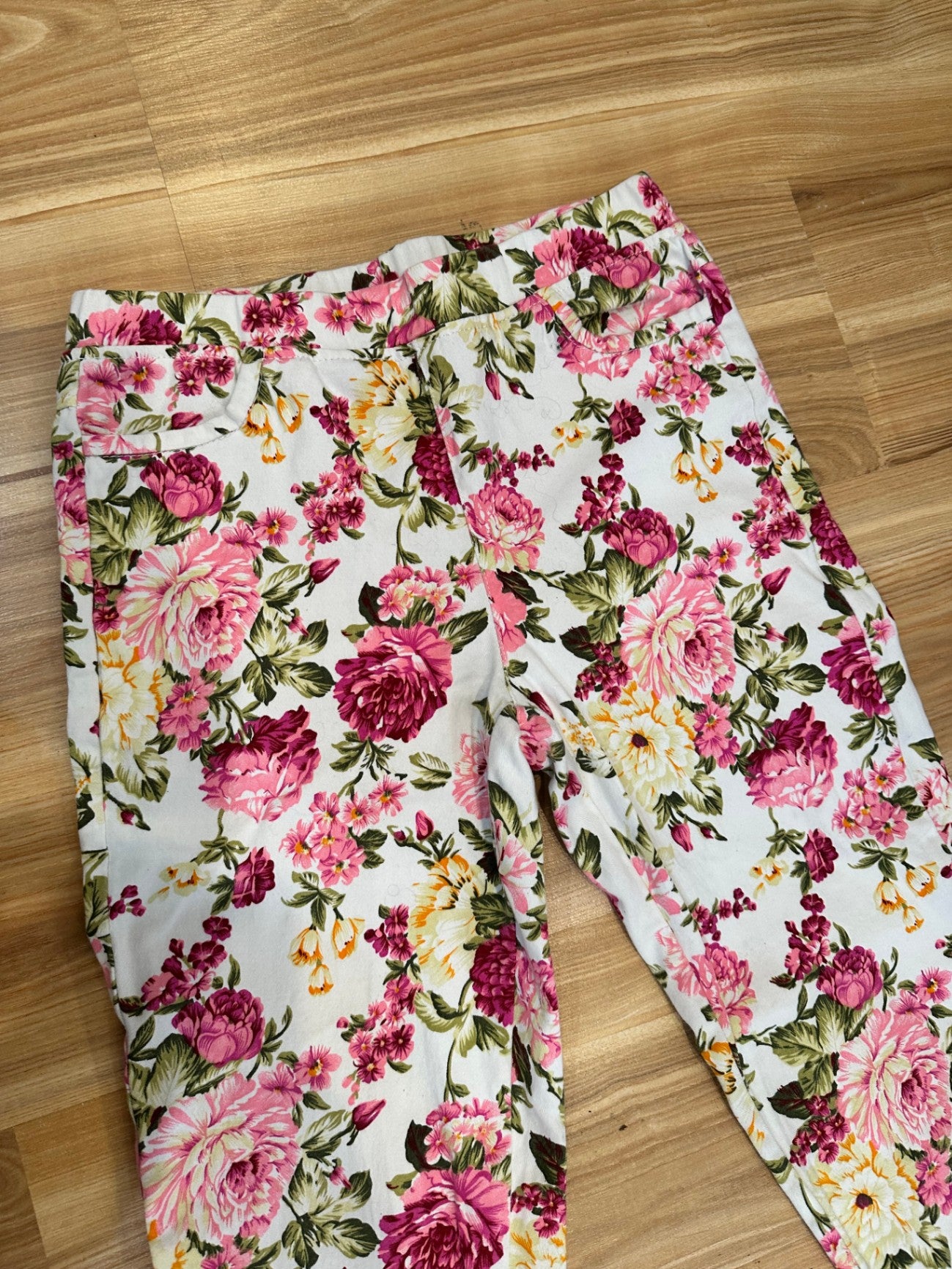 [SALE] Pants - Small - Pink Spring Floral