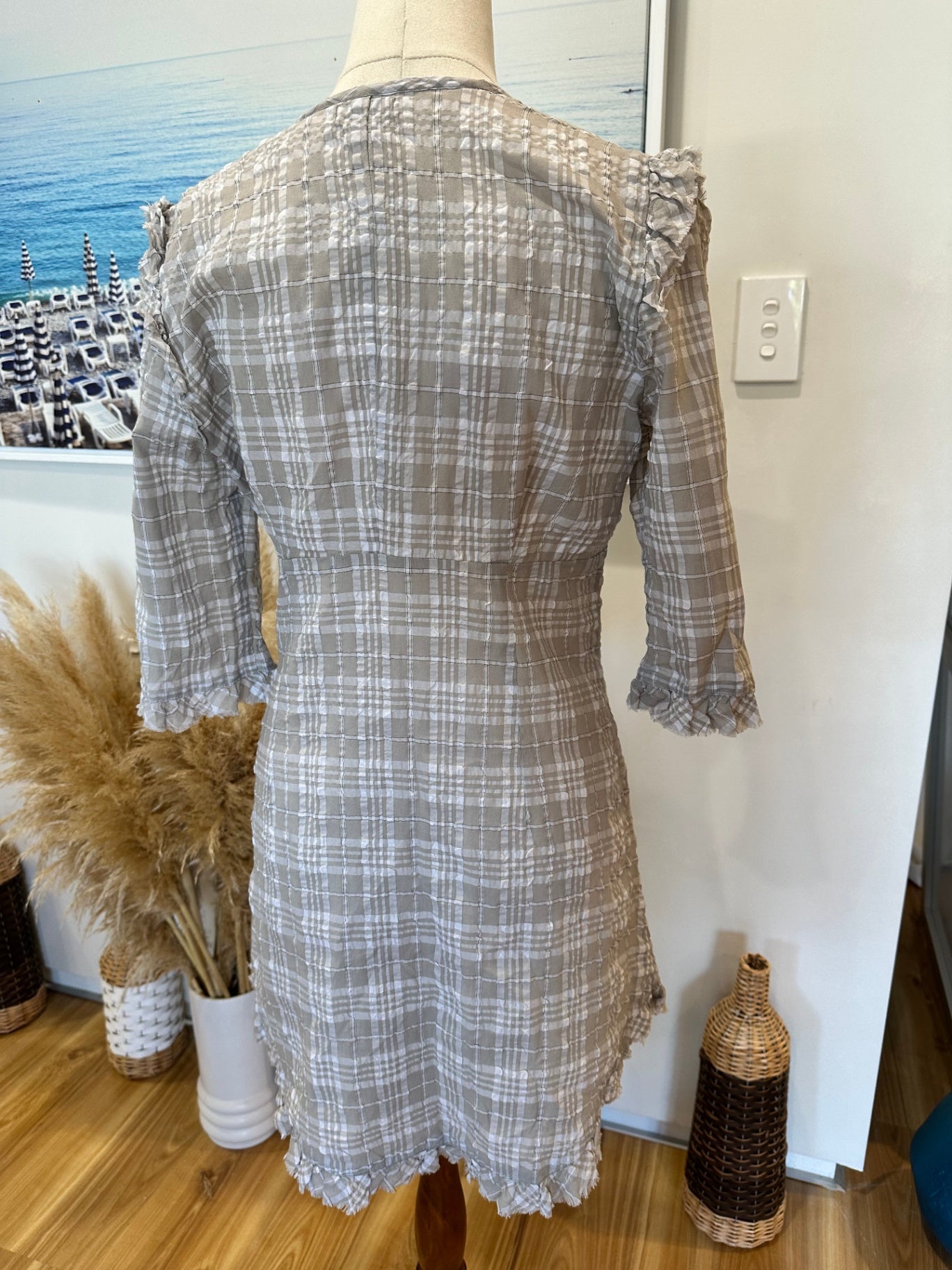 [SALE] Noa Noa - Dress - Small - Grey and White
