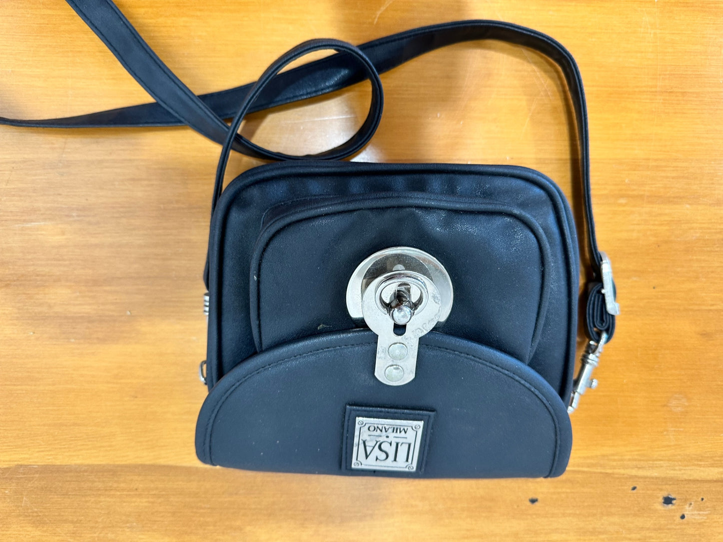 [SALE] Vintage 90's - Cross Body Handbag - Black - Lisa Milano