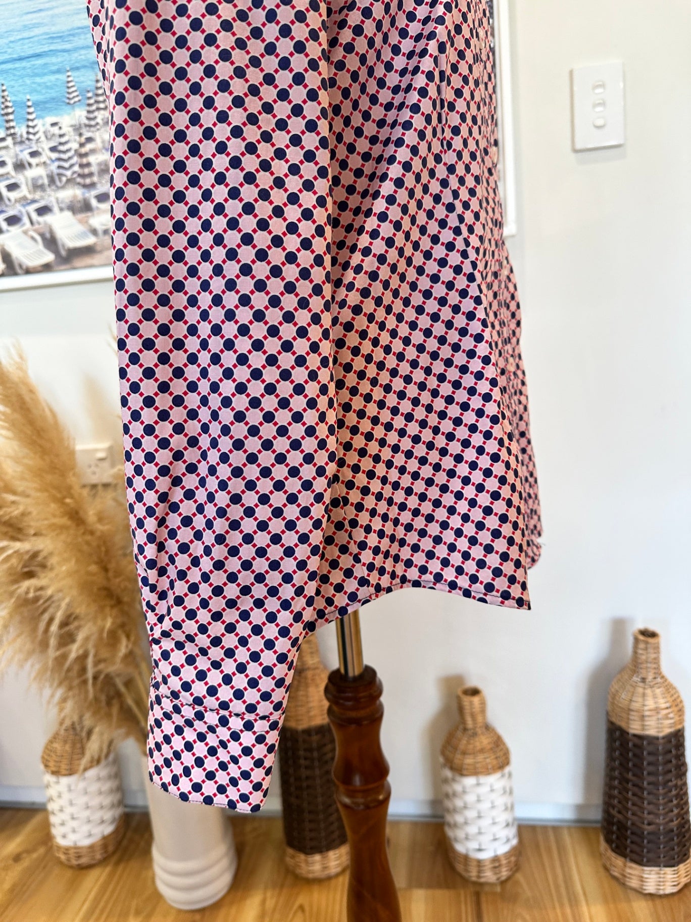 Thomas Cook - Cowgirl Shirt - Size 12 - Pink and navy blue