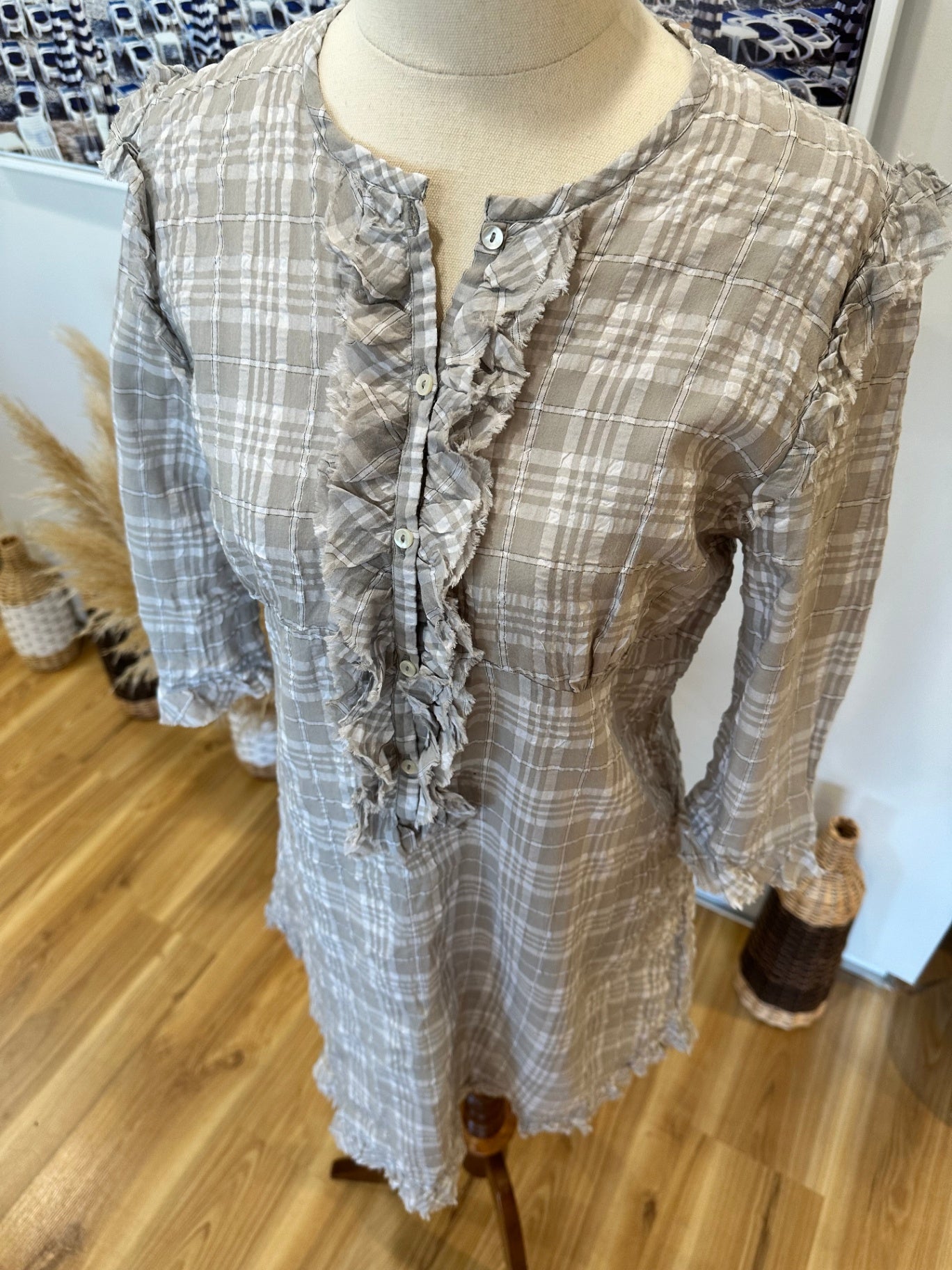 [SALE] Noa Noa - Dress - Small - Grey and White