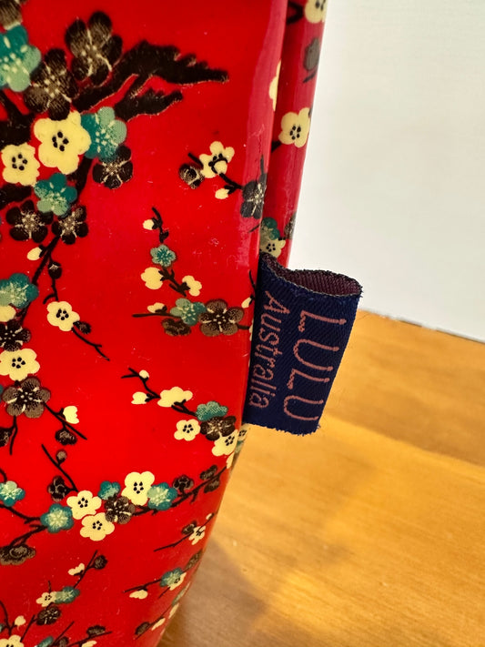 Lulu Australia - Spring Handbag - Red w Florals