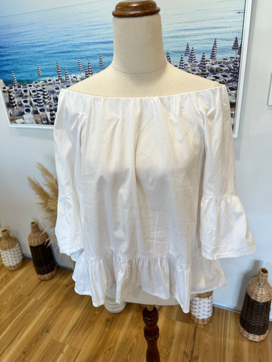 Coop by Trelise Cooper - Off Shoulder Top - Extra Small - White
