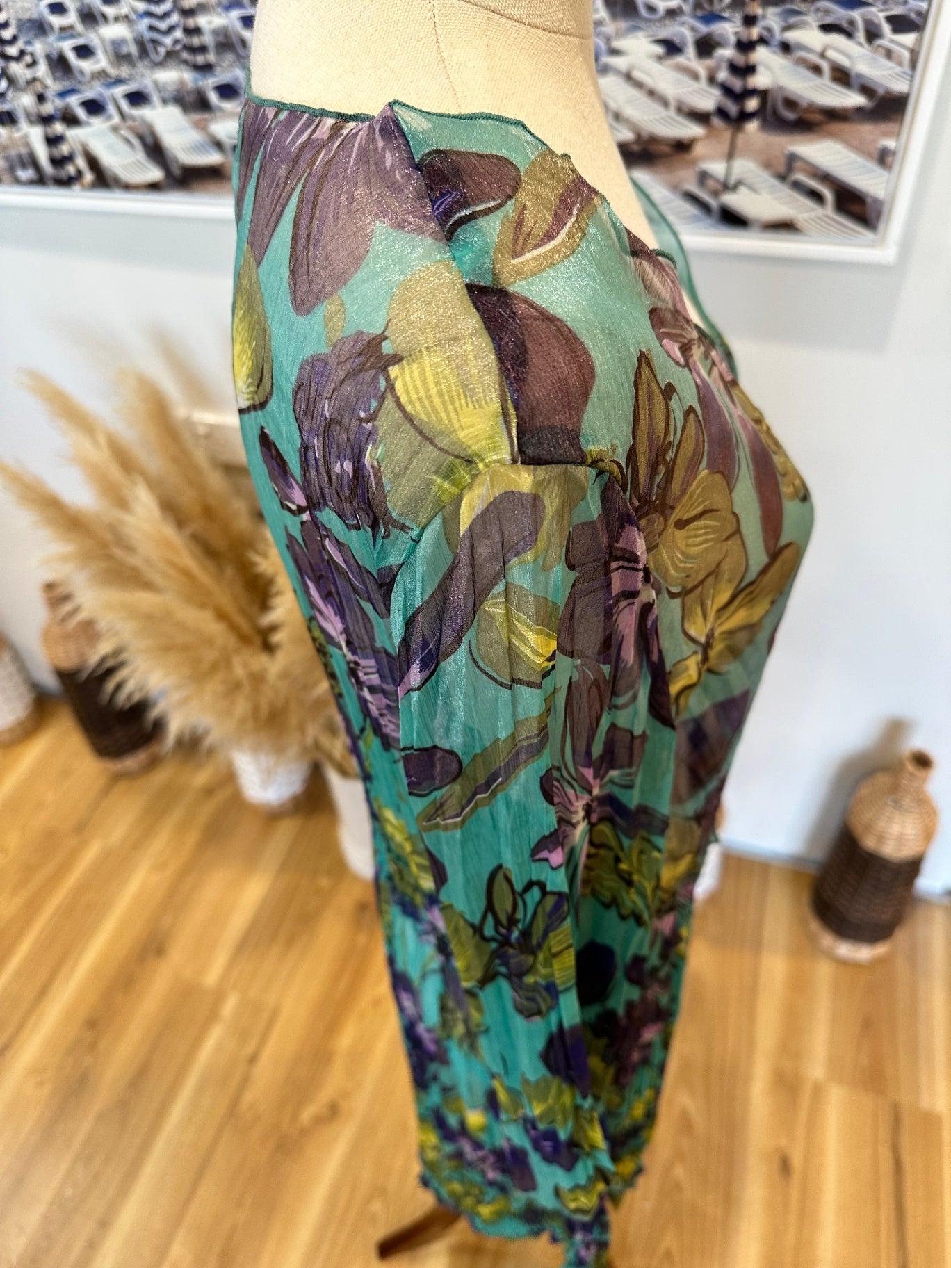 [SALE] ReVue Dress - Size16 - Turquoise + Purple Tones