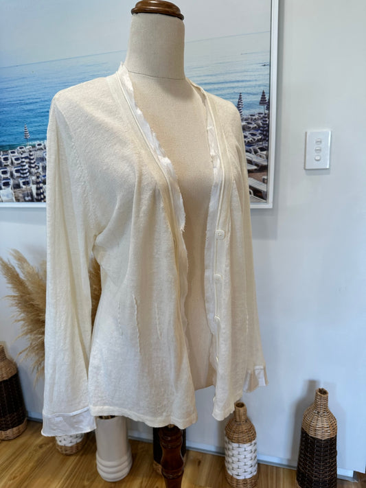 Sirocco - Cardigan - Size Large - Cream