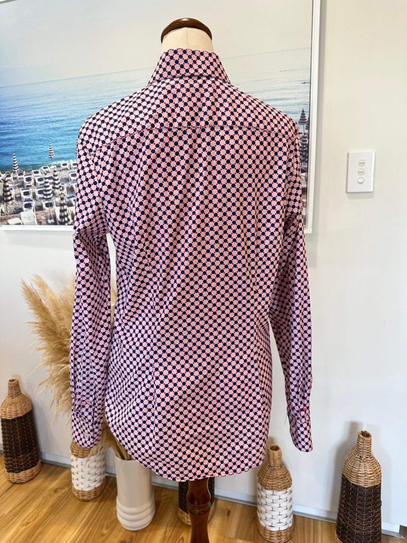 Thomas Cook - Cowgirl Shirt - Size 12 - Pink and navy blue