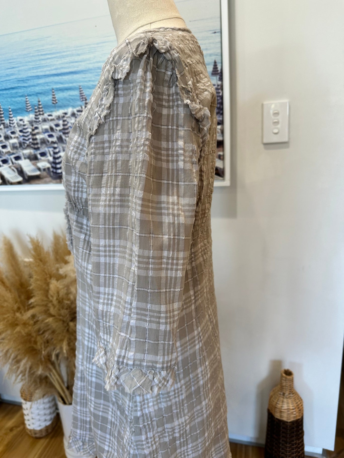 [SALE] Noa Noa - Dress - Small - Grey and White